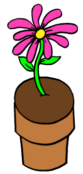 Spring Flower Pot Clipart