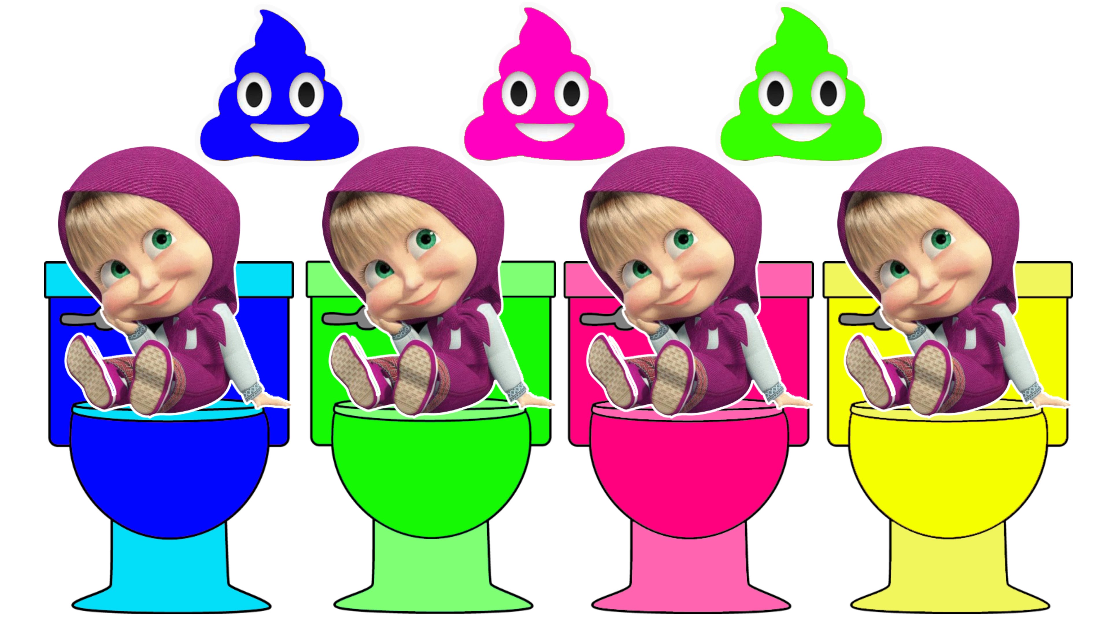 Masha Toilet Poop Mokolet Potty Training Video