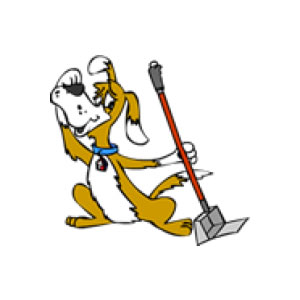 Cleaning dog poop clipart