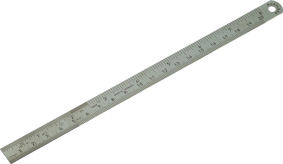 STAINLESS STEEL RULER 15 CM INCH/CM SCALE Clipart