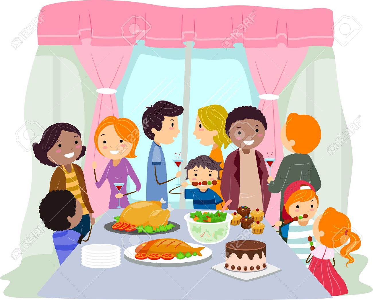 House party clipart