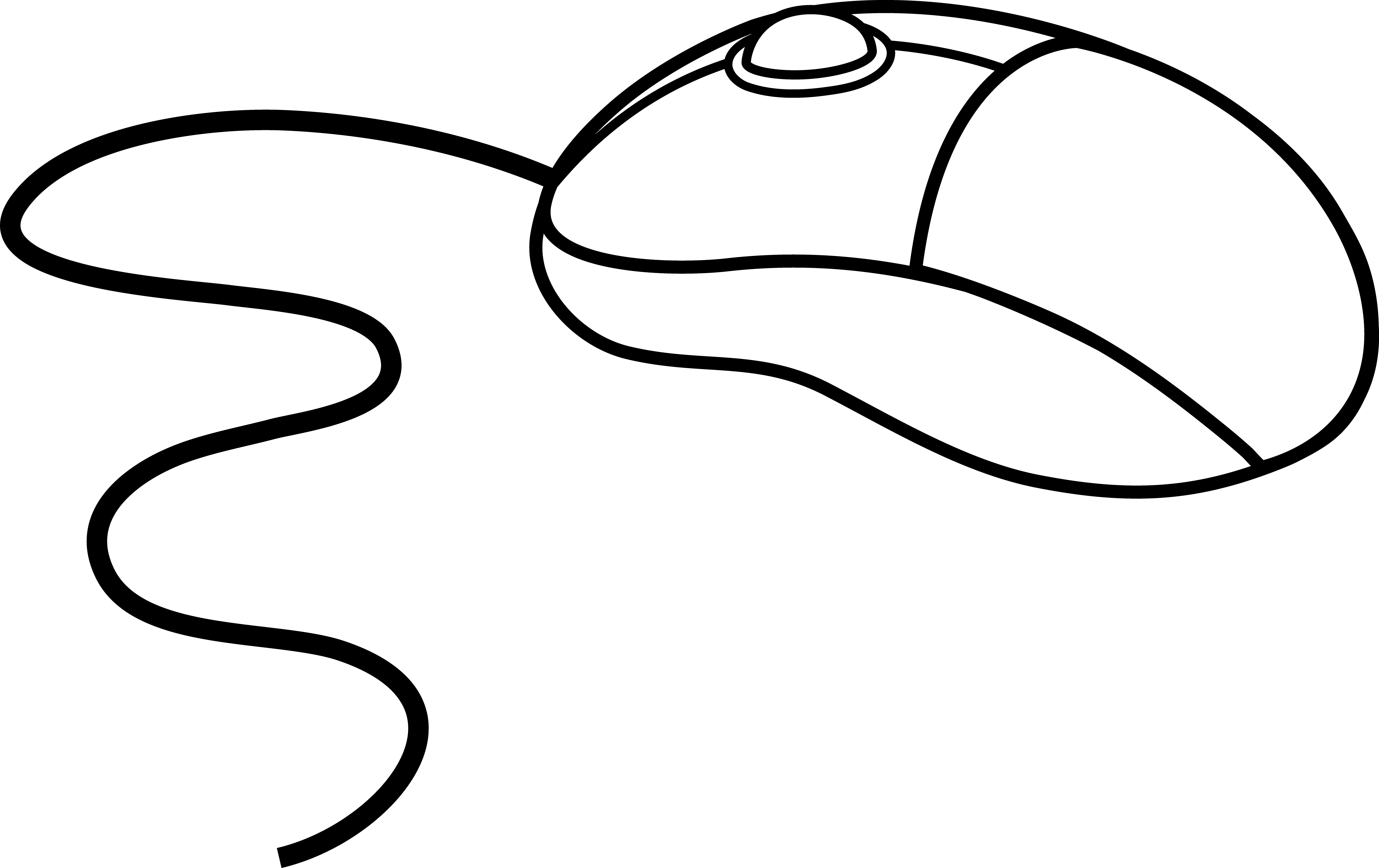 computer mouse clipart black and white - Clip Art Library