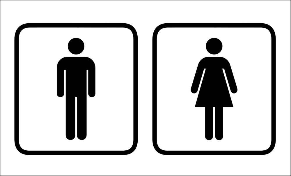 Men Women Bathroom Sign Clipart