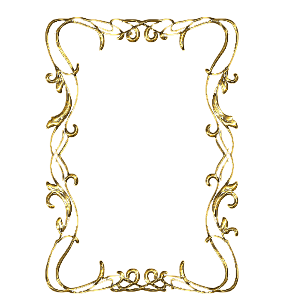 Gold scroll clip art
