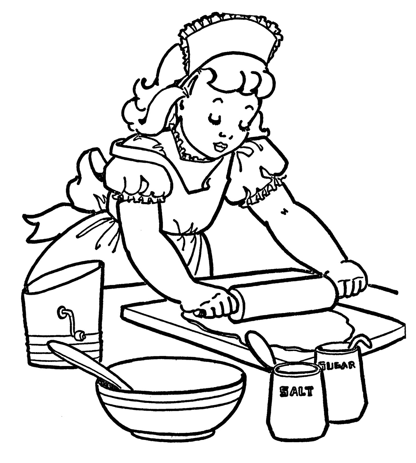 Bake Clipart Black And White Clip Art Library