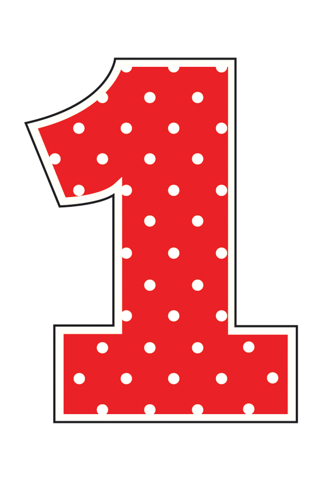 Number 1 Birthday Clipart