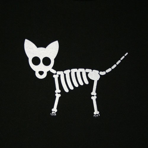 Skeleton dog clipart