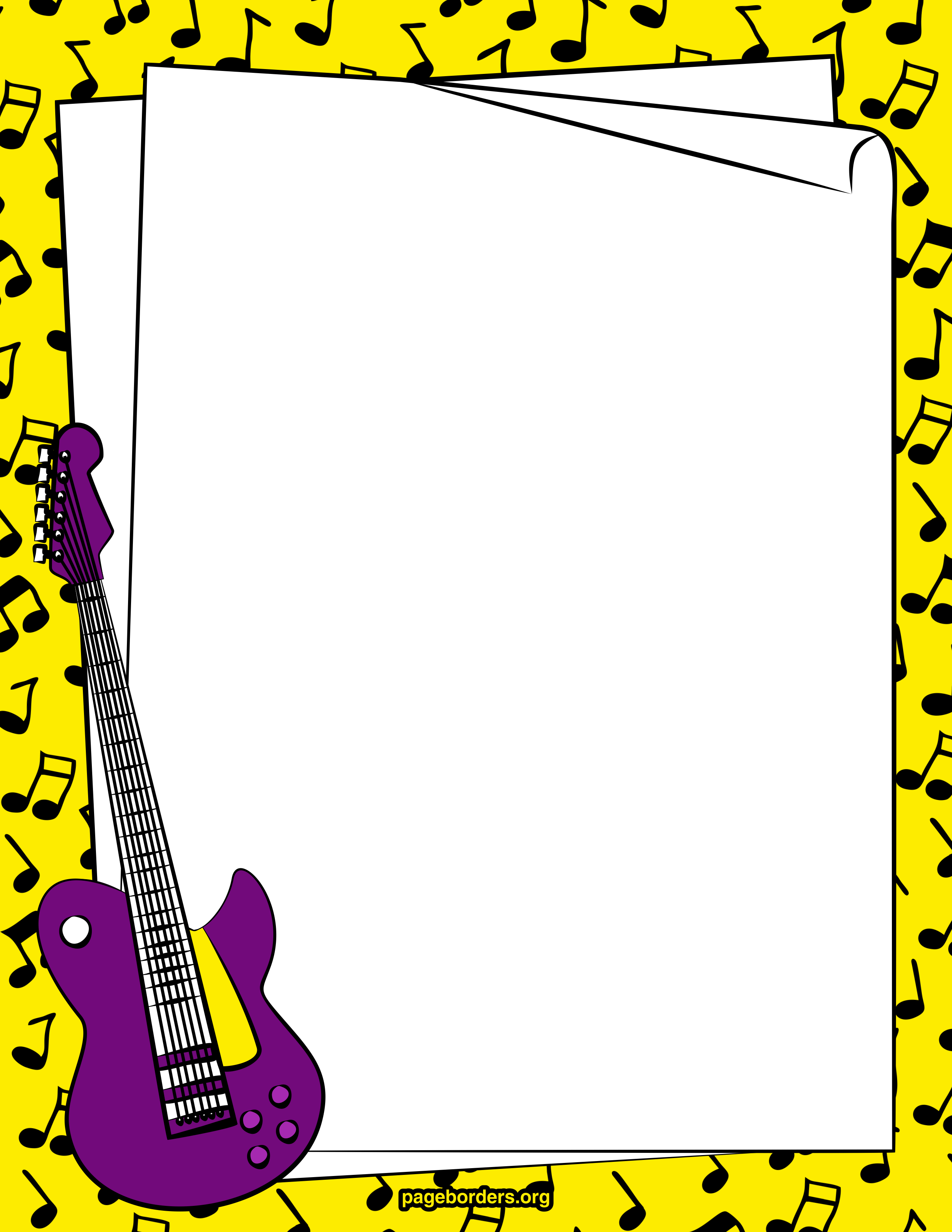 Music Free Borders Clipart