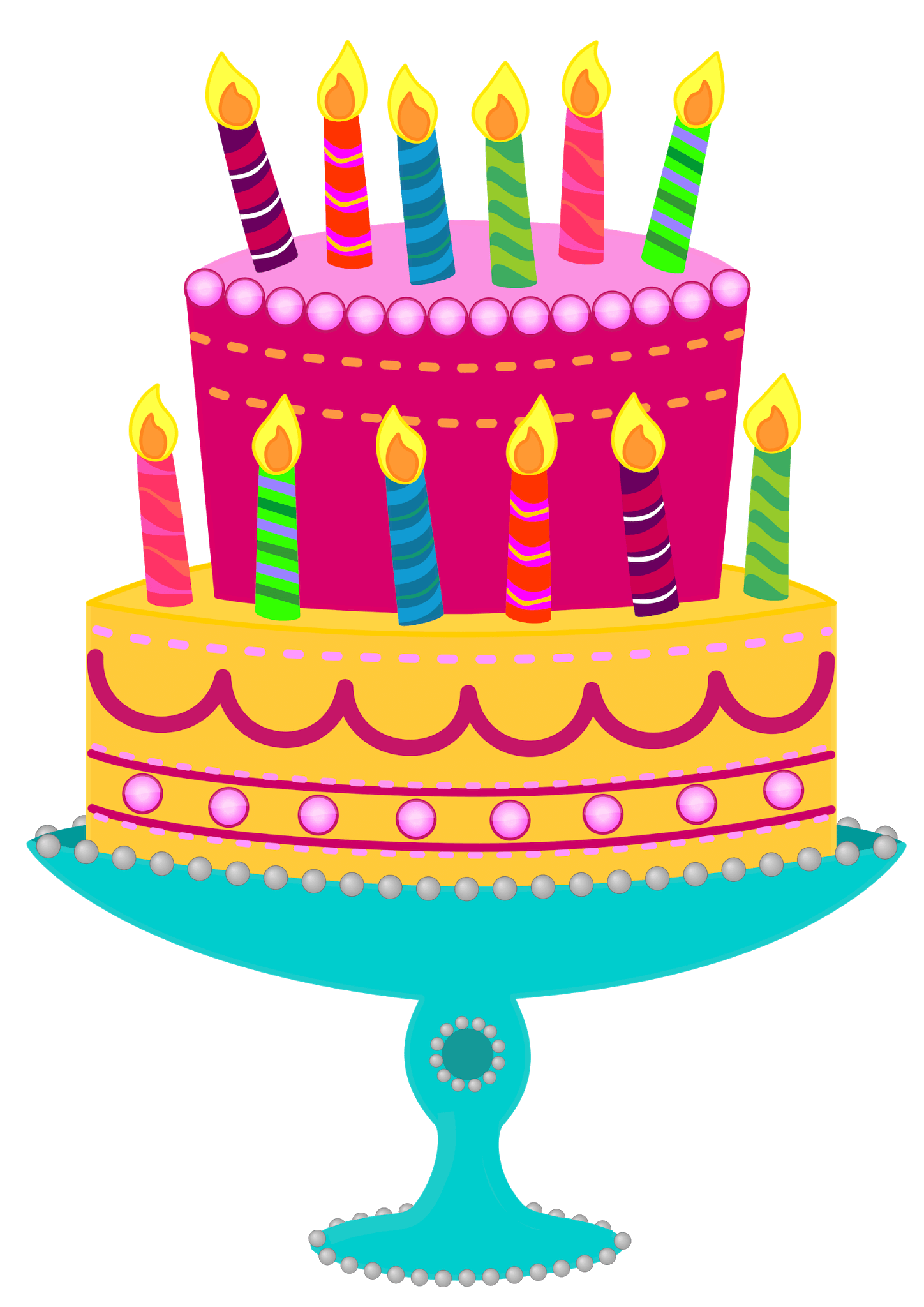 Free Printable Birthday Cake Clip Art