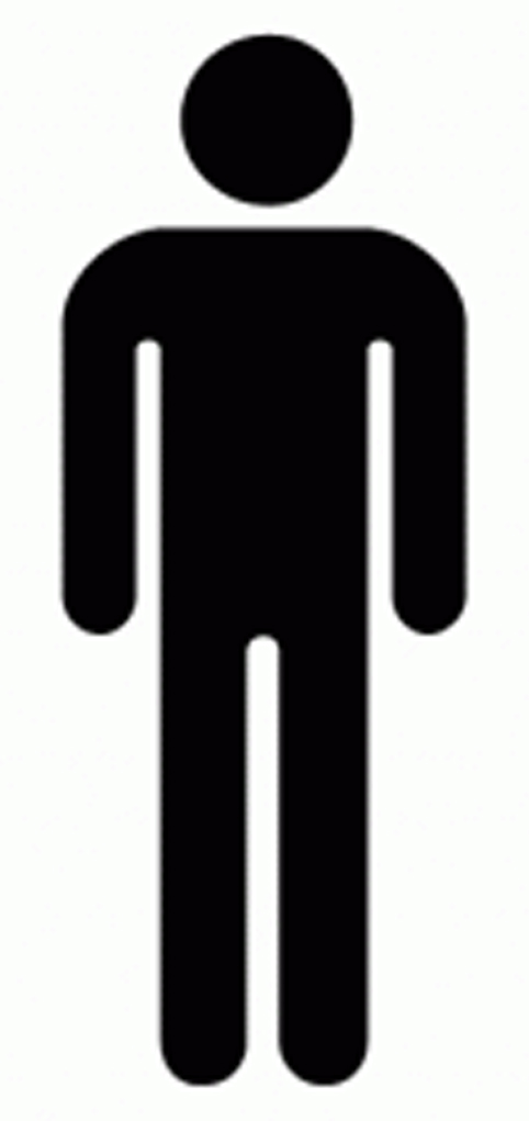 Men Bathroom Sign