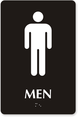 funny men bathroom sign - Clip Art Library