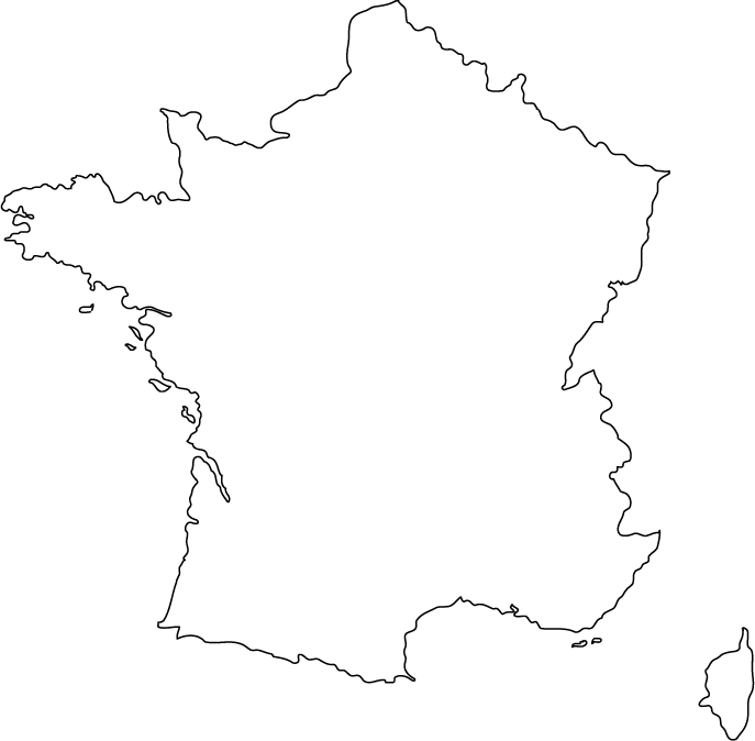 Physical Map Of France Blank Physical Map Of France Blank