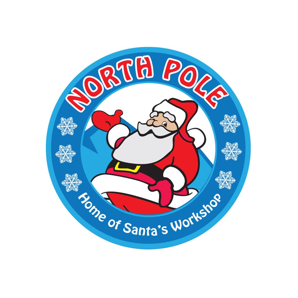 North Pole Santa&Workshop Clipart