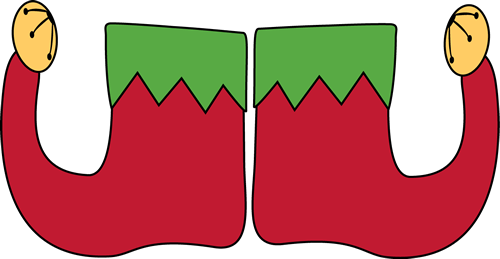 Christmas Elf Shoes Clipart