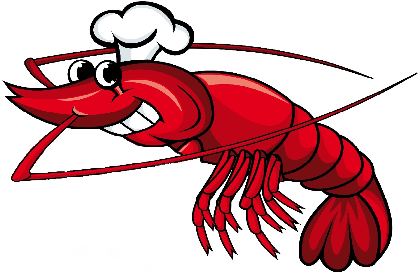 Cartoon shrimp clipart