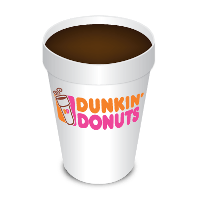 Dunkin donuts coffee clipart
