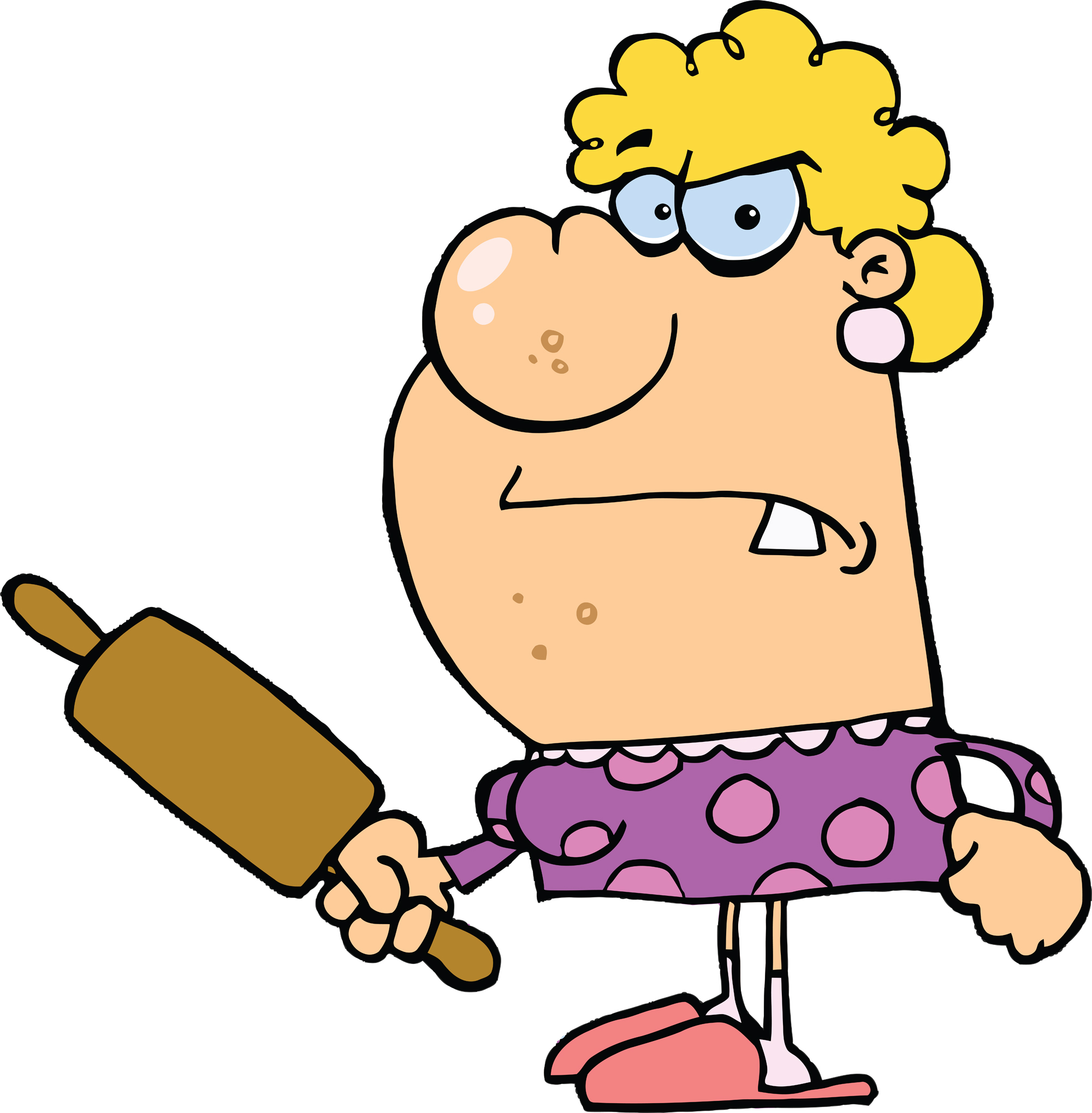 Image Of Angry Girl Cartoon