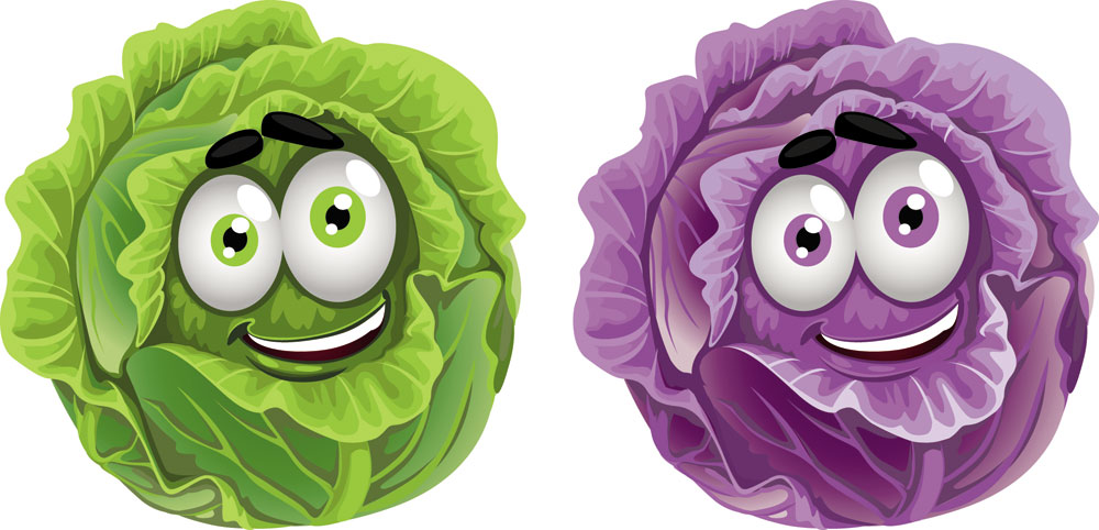 cartoon fruit and vegetable image