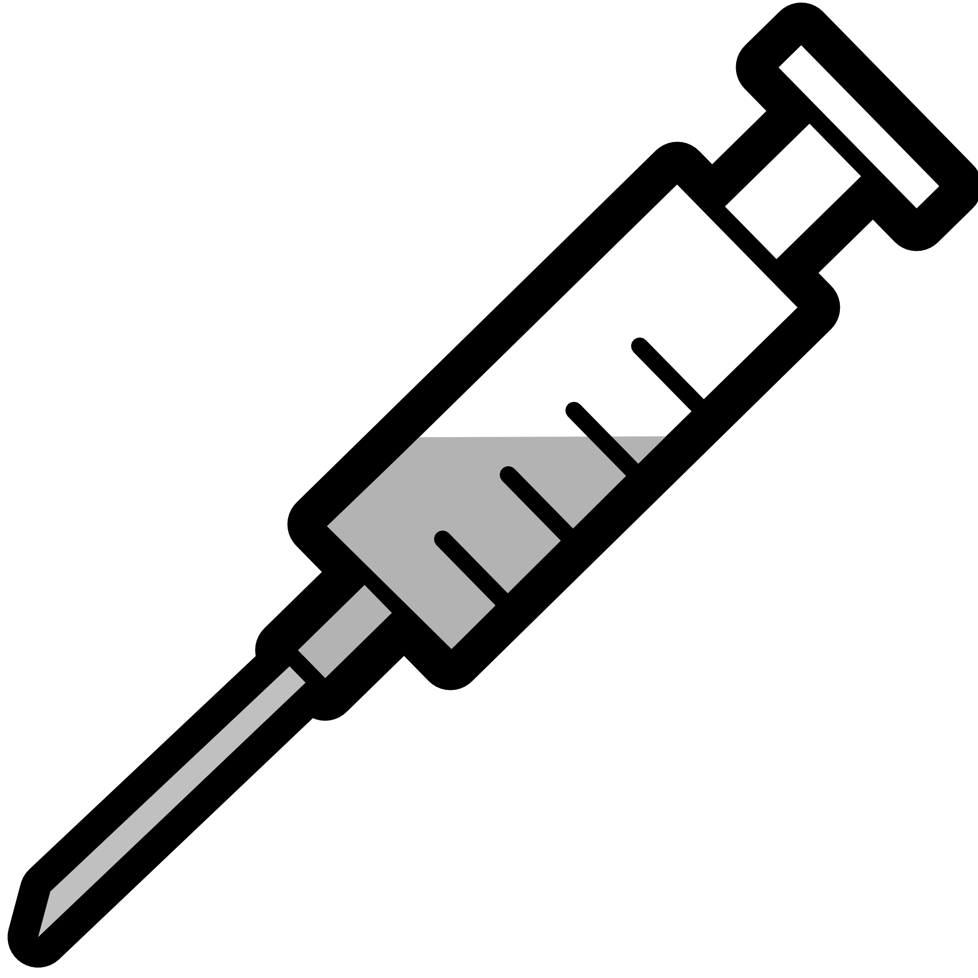 Medical syringe clipart free clipart image