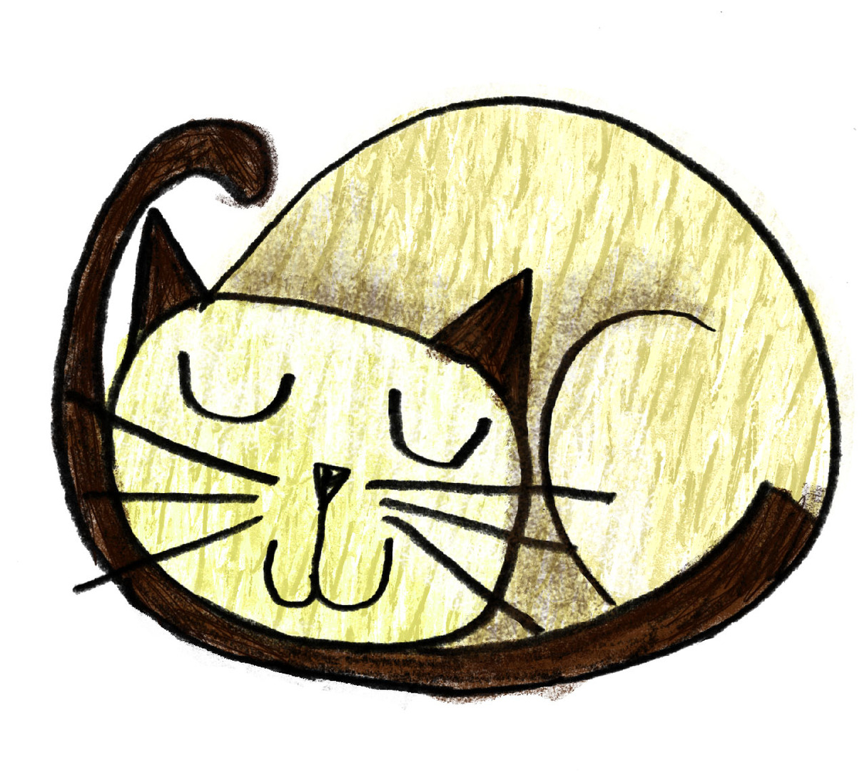 Siamese Cat Drawings Clipart