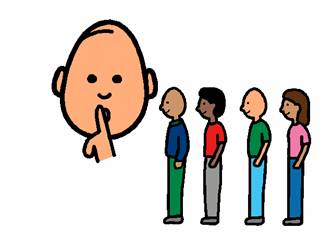 Student in line clipart
