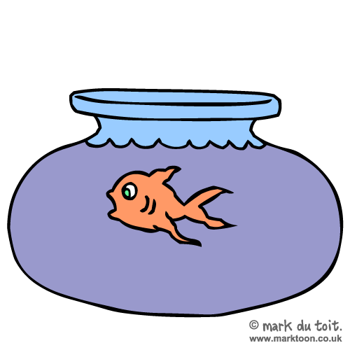 Clip Art Swimming With Fish