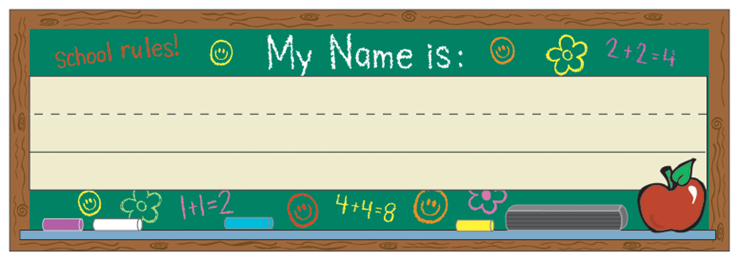 Name Plate For School Clip Art Library