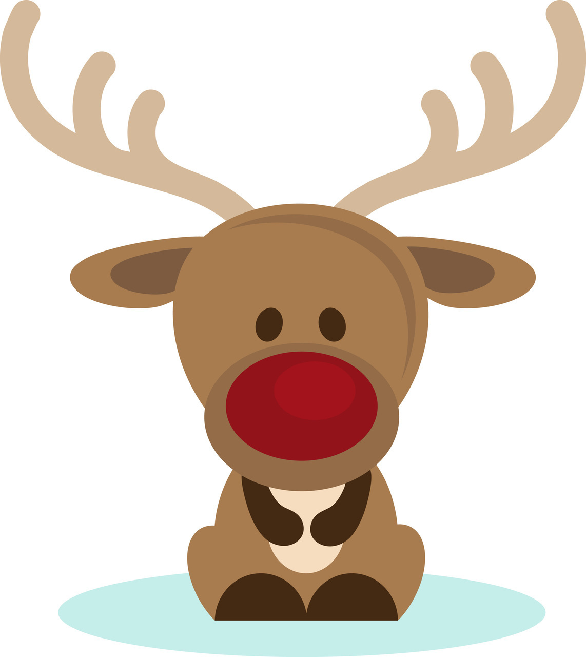 Cute reindeer christmas clipart
