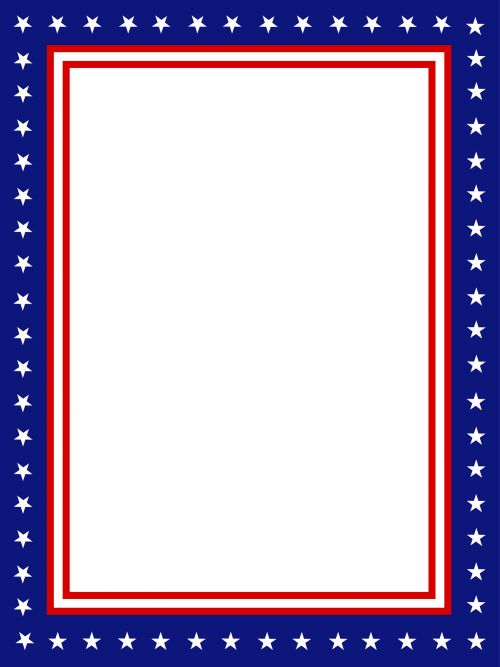 USA Presidential Stationary Border
