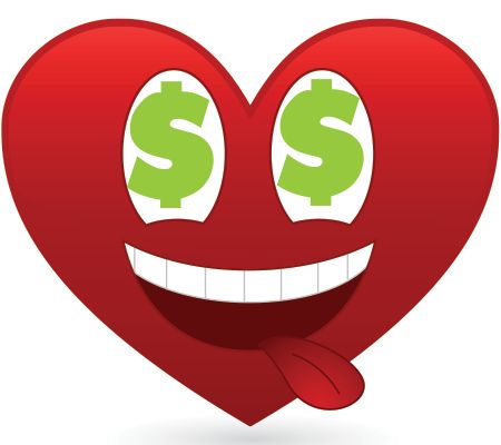 money heart clipart images