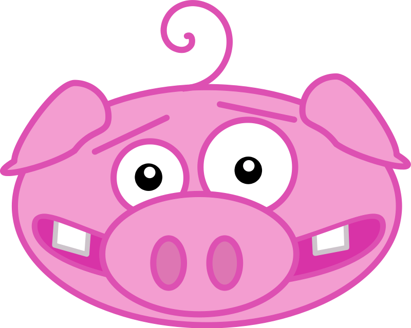 funny pig face clipart - Clip Art Library
