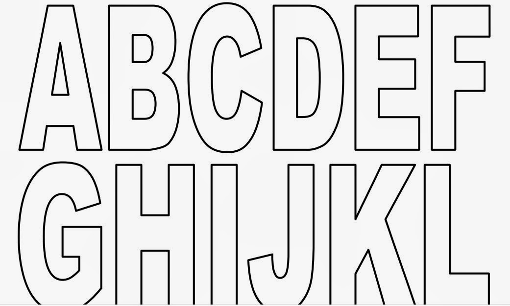 Free Printable 3 Inch Alphabet Stencils