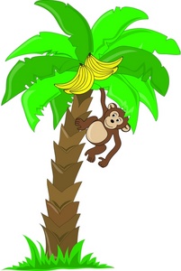 Monkey Climbing Clipart