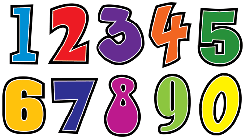 Clipart pictures of numbers