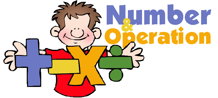 Number operations clipart