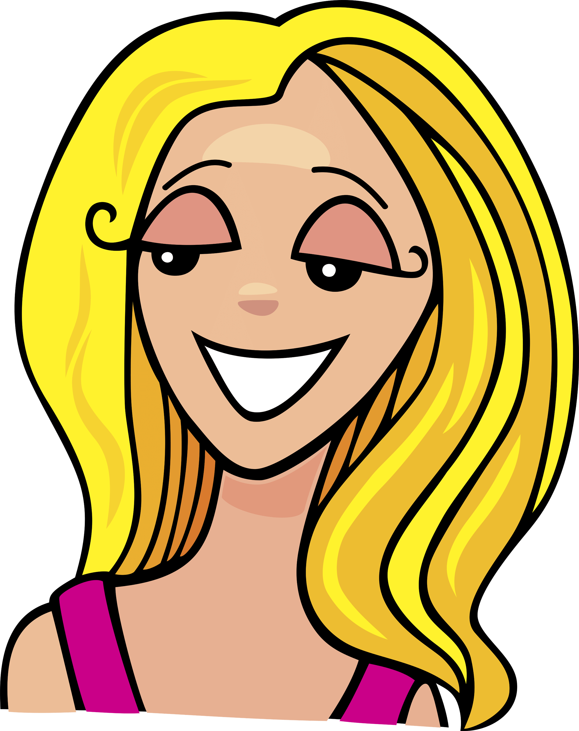 Clipart Girl With Dirty Blonde Hair Clip Art Library