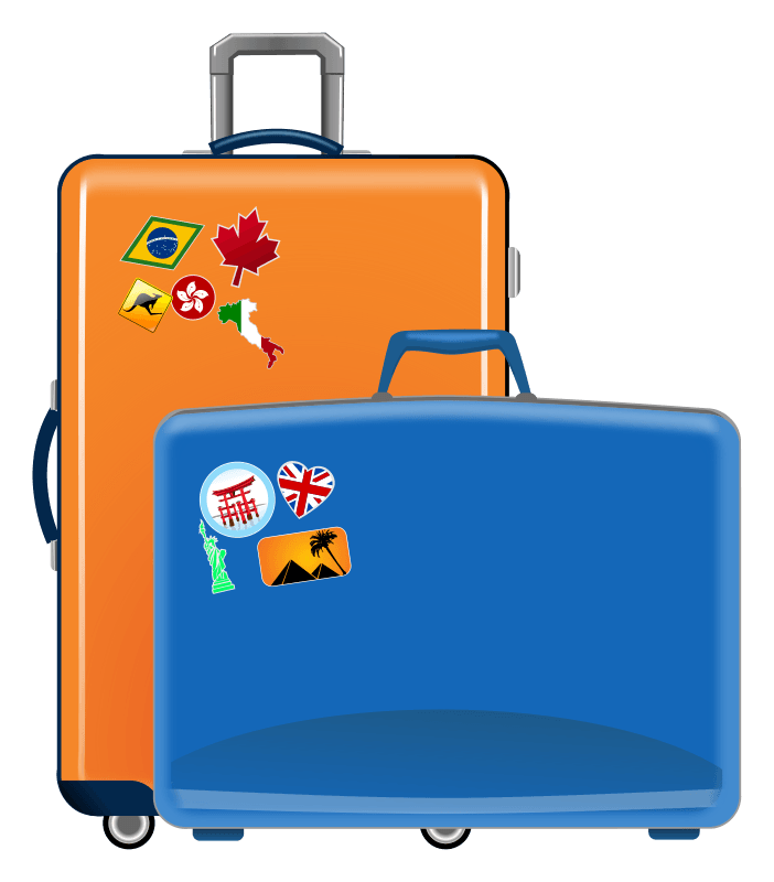 packing for vacation clipart