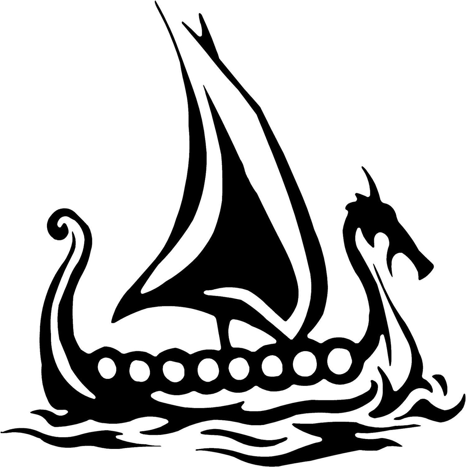 Viking clipart black and white