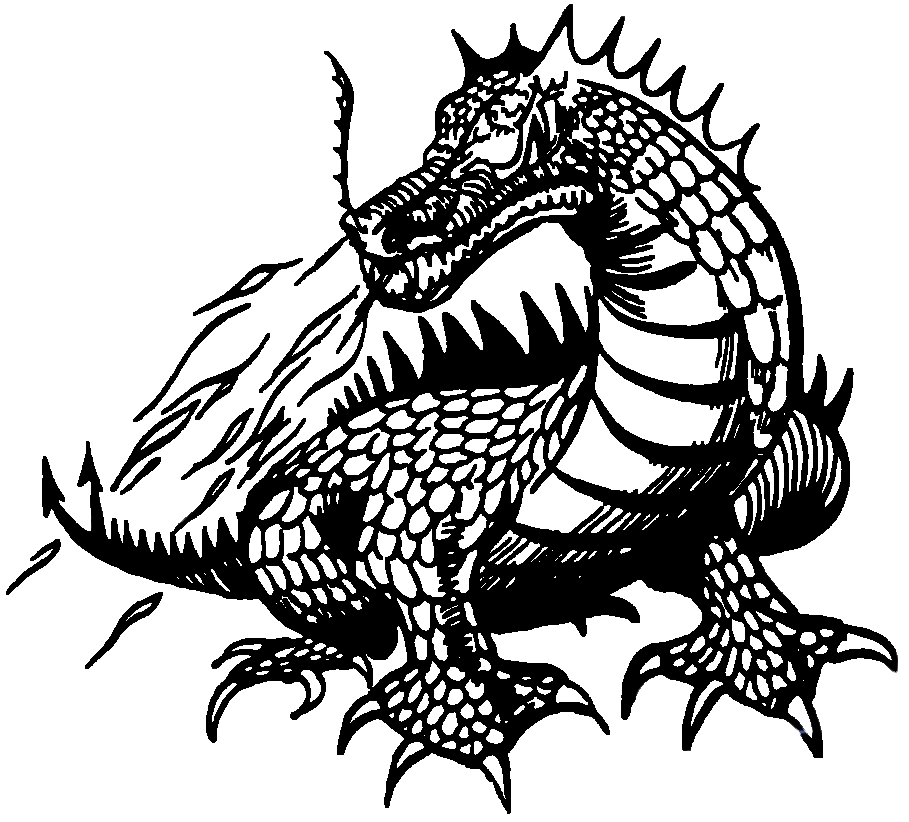 Dragon Image Black And White