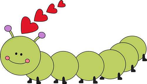 Green caterpillar clipart