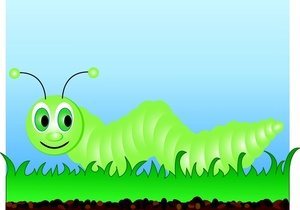 Animated caterpillar clipart