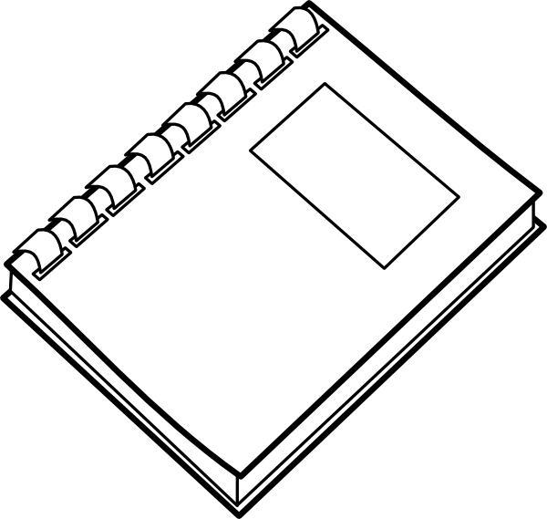 Drawing notebook clipart