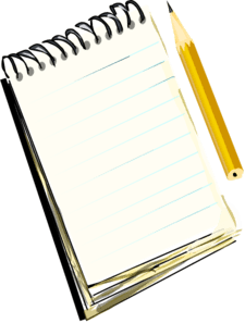 Drawing Notebook Clipart