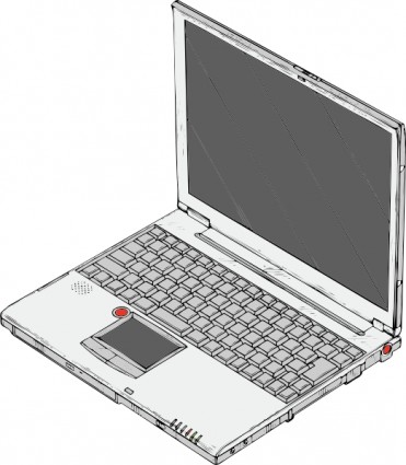 Laptop computer notebook clip art  vector clip art