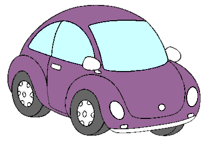 Purple car clipart