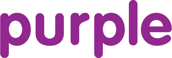 Purple color word clipart