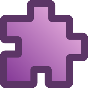 Purple Puzzle Piece Clip Art 
