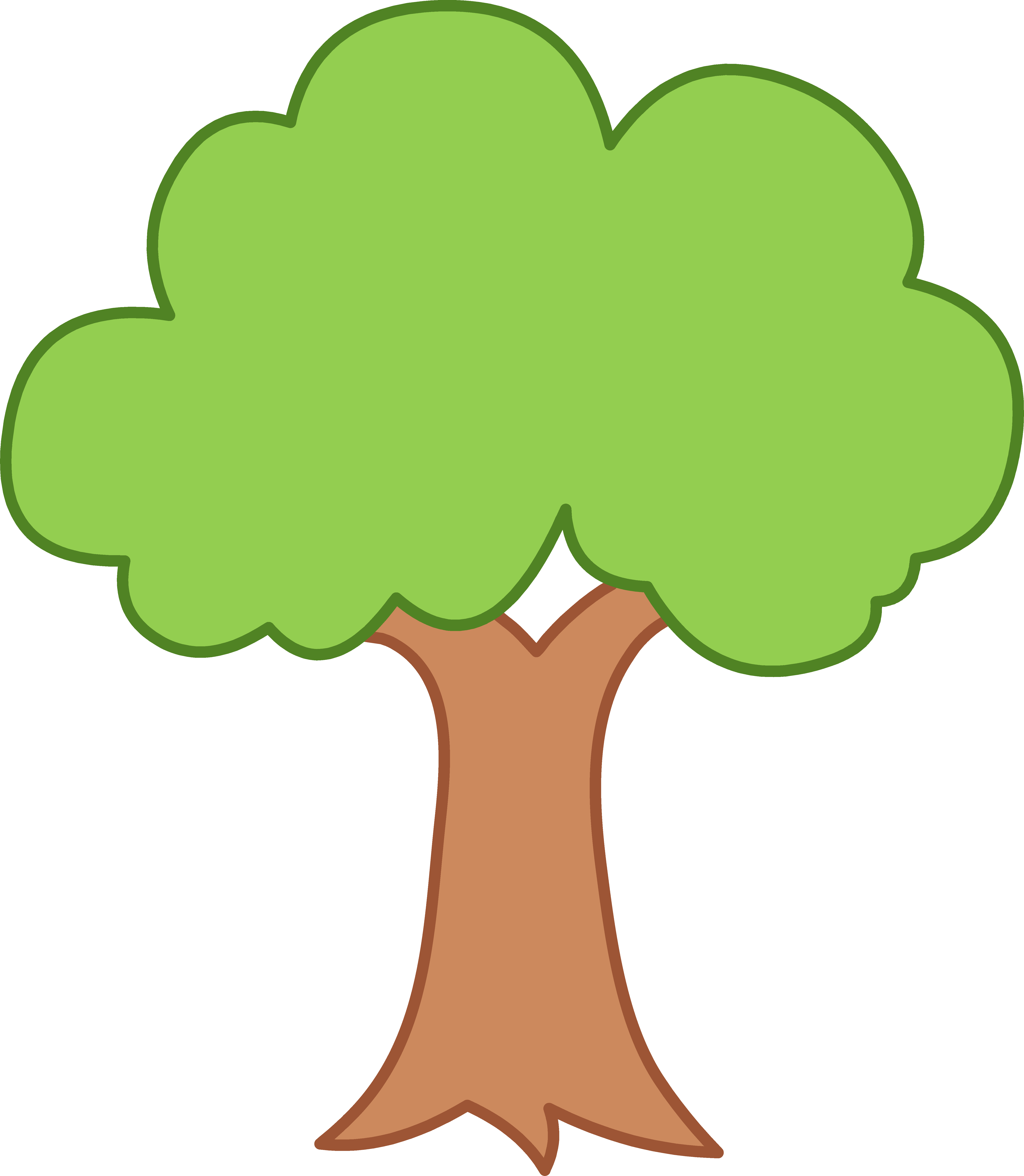 sketched tree vector clipart