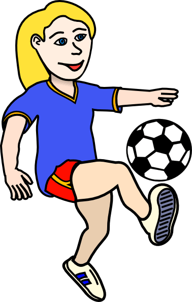 Girls Soccer Clipart