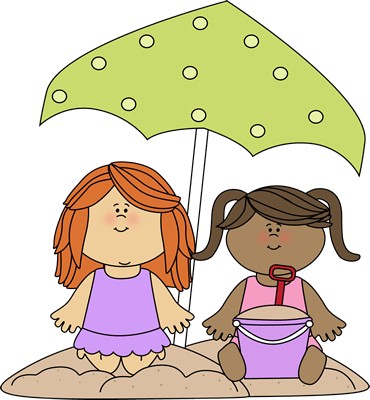 Girls playing clipart